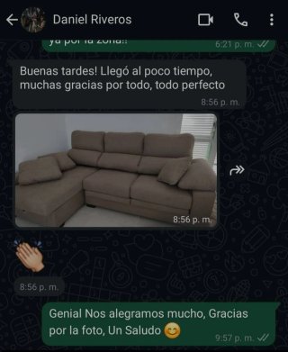 Sofá Cheslong gris extraíble en stock entrega rápi