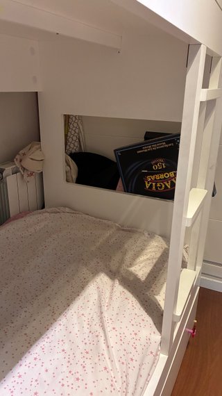 Cama litera infantil blanca
