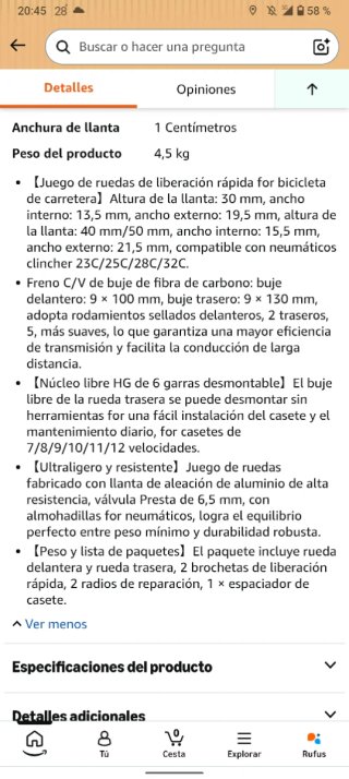 Ruedas Bici Carretera RUJIXU