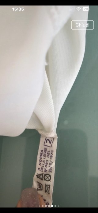 Sottoveste donna anni '80 pizzo