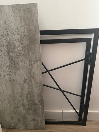 Mesa Escritorio Plegable Gris