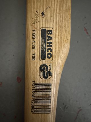 Hacha Bahco FGS-1.25-700