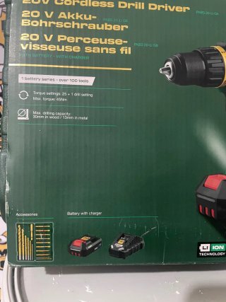 Taladro Parkside 20V sin cable