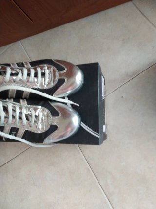 Scarpe Prada nere e argento
