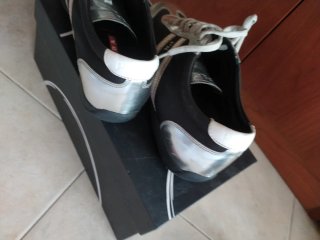 Scarpe Prada nere e argento