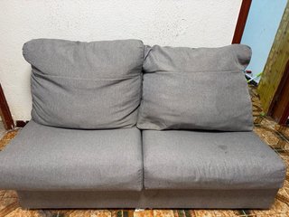 Sofá Cama Gris Tela