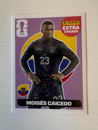 Cromo Extra Sticker FIFA Moises Caicedo Panini