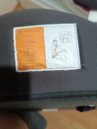 Silla coche bebé rosa y gris