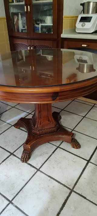 Mesa comedor extensible madera 110