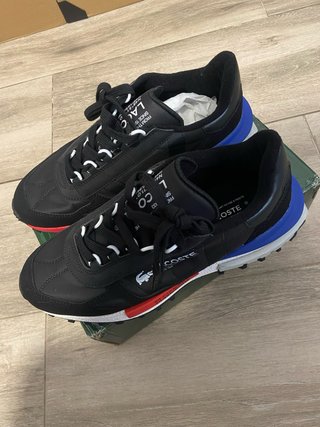 Zapatillas Lacoste Negras y Multicolor talla 43