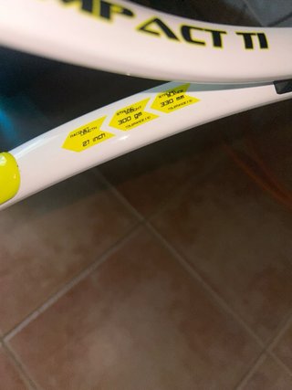 Raqueta de Tenis Boomerang Amarilla