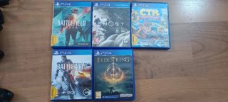 Consola PS4 Pro Negra + 5 Juegos
