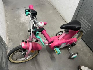 Bicicleta Infantil B'TWIN Unicorn 14' con ruedines