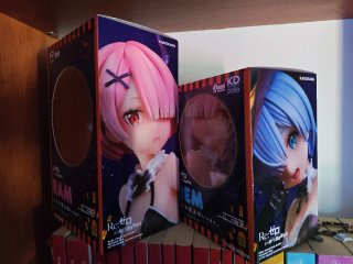 Figuras Rem y Ram Phantom Night de Re zero