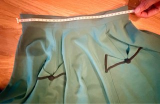 Falda Hell Bunny verde/teal