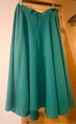 Falda Hell Bunny verde/teal