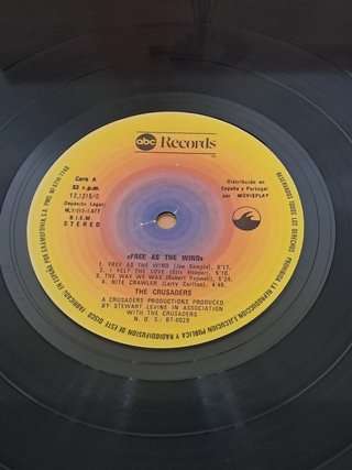 Vinilo LP The Crusaders - Free As The Wind 1977