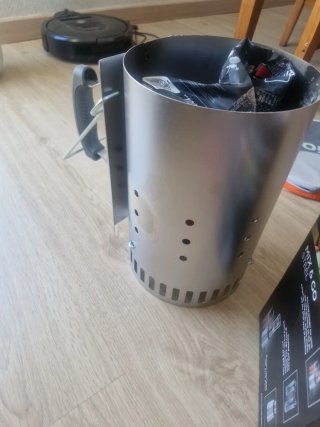 Encendedor de chimenea metálico