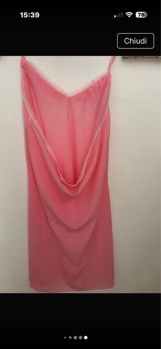 Sottoveste vintage rosa taglia L
