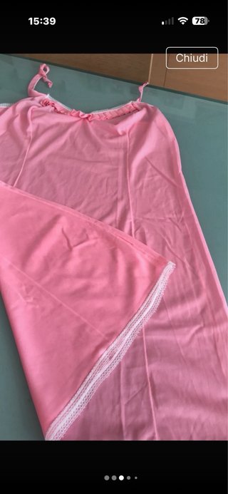 Sottoveste vintage rosa taglia L