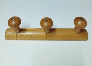 Perchero de pared madera maciza
