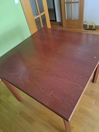 Mesa Comedor Extensible Madera 90x90