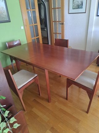 Mesa Comedor Extensible Madera 90x90