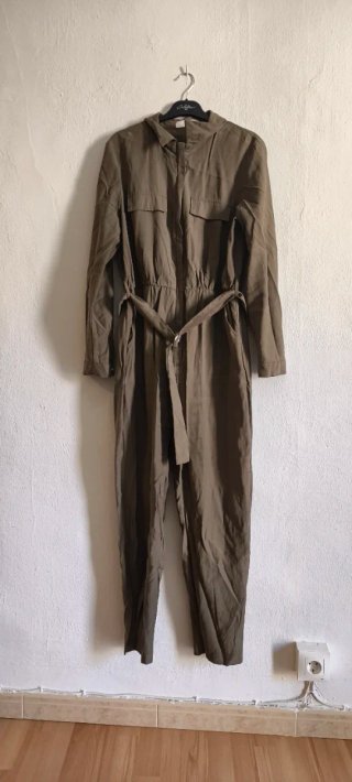 Mono Mango verde militar talla M