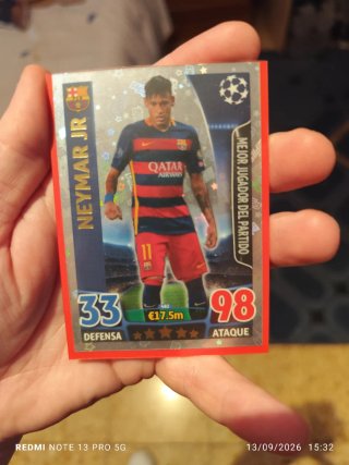 Cromo Neymar Jr 15/16 - FC Barcelona