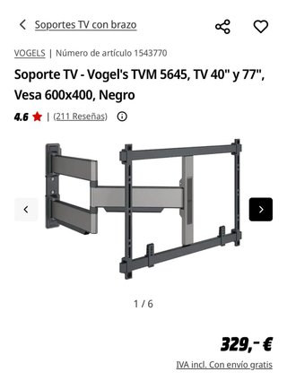 Soporte TV Vogel's TVM 5645 (40-77’’)