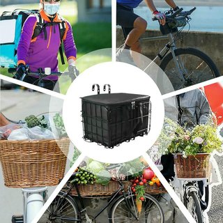 Cesta Plegable para Bicicleta con Bolsa Interior