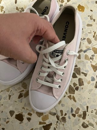 Converse plataforma rosa talla 38