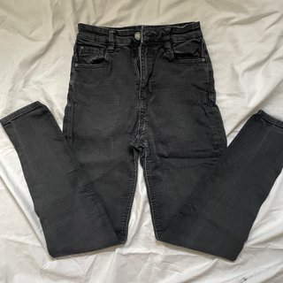 Pantalones vaqueros Pull&Bear negros mujer