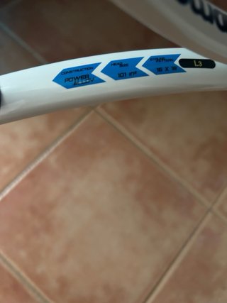 Raqueta de tenis Boomerang azul