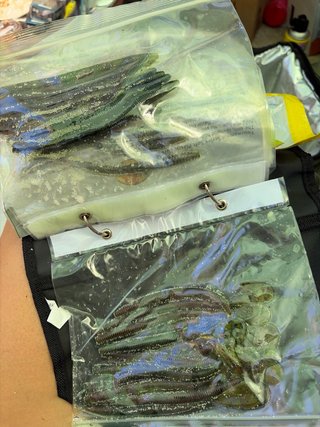 Lote señuelos pesca blandos