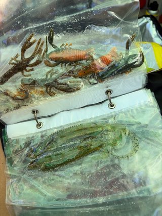 Lote señuelos pesca blandos
