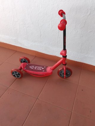 Patinete 3 ruedas infantil rojo