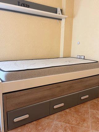 Cama nido doble con cajones