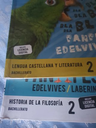 Libros de 2° de Bachillerato.