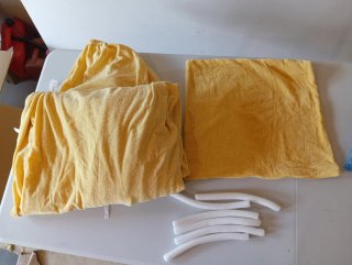 Copridivano e Federa Cuscino Giallo