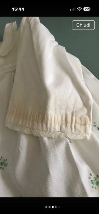 Abito neonato anni '60 fatto a mano