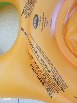 Flotador asiento bebé JANÉ naranja