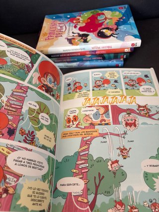 4 libros Princesas Dragón y un comic. 15€ todos