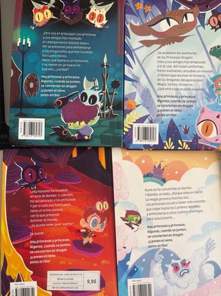 4 libros Princesas Dragón y un comic. 15€ todos