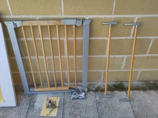Barrera seguridad infantil madera