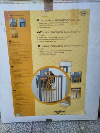 Barrera seguridad infantil madera
