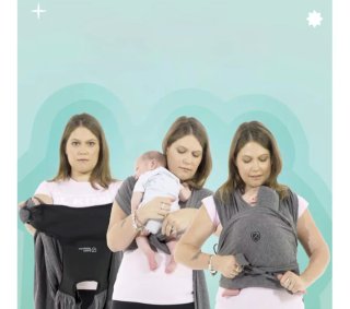 Fular Portabebés Koala Babycare Gris