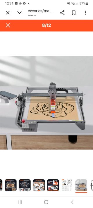 Grabador Láser VEVOR A7 5W 410x400mm Nuevo