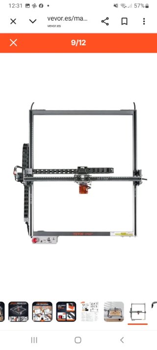 Grabador Láser VEVOR A7 5W 410x400mm Nuevo