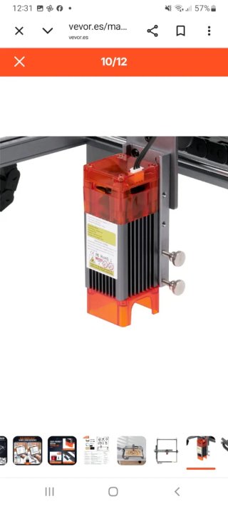 Grabador Láser VEVOR A7 5W 410x400mm Nuevo